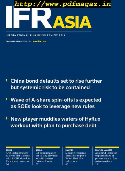 IFR Asia – December 21, 2019 Cover