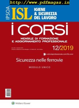 Igiene & Sicurezza del Lavoro Corsi – Dicembre 2019