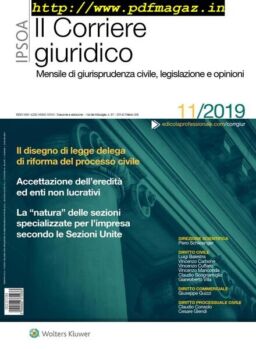 Il Corriere Giuridico – Novembre 2019