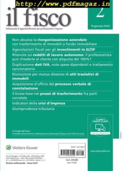 il fisco – 13 Gennaio 2020