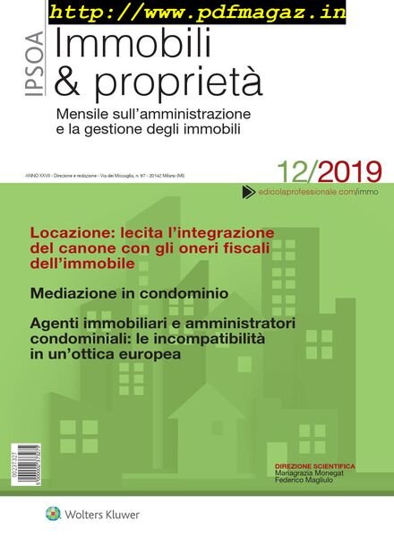 Immobili & proprieta – Dicembre 2019 Cover