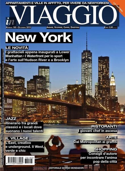 In Viaggio – Dicembre 2013 Cover