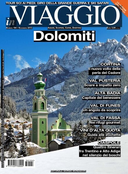 In Viaggio – Novembre 2013 Cover