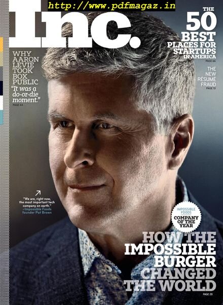 Inc Magazine – Winter 2019 Cover