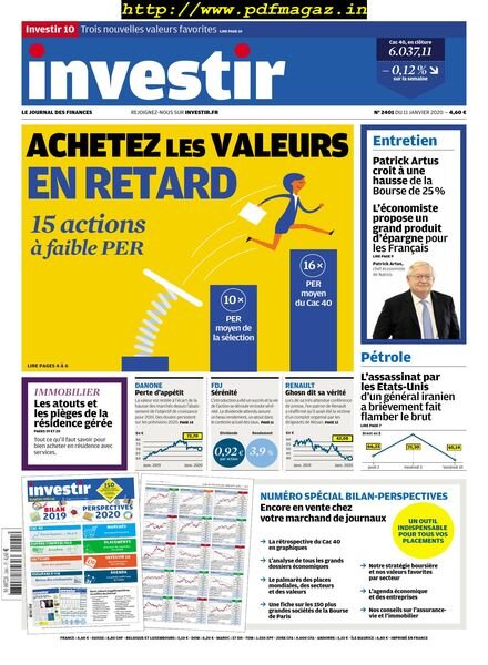 Investir – 11 Janvier 2020 Cover