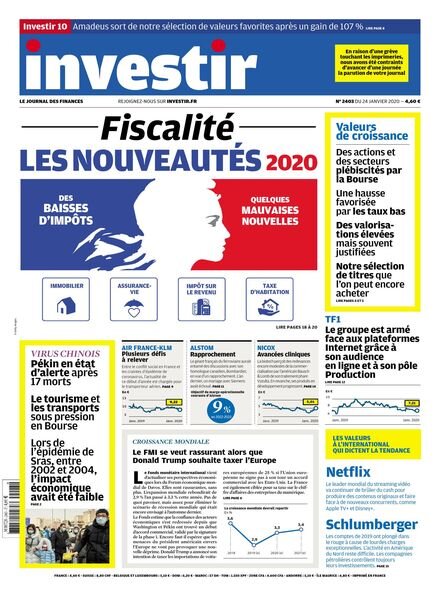 Investir – 24 Janvier 2020 Cover
