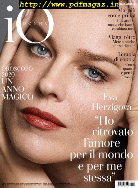 Io Donna del Corriere della Sera – 28 dicembre 2019 Cover