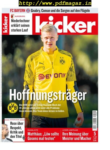 kicker – Januar 2020 Cover