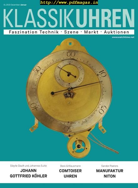 Klassik Uhren – Dezember 2018 – Januar 2019 Cover