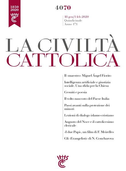 La Civilta Cattolica – 18 Gennaio 2020 Cover
