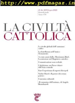 La Civilta Cattolica – 21 Dicembre 2019