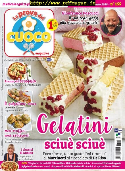 La Prova del Cuoco – 1 Agosto 2018 Cover