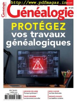 La Revue francaise de Genealogie – Avril-Mai 2018
