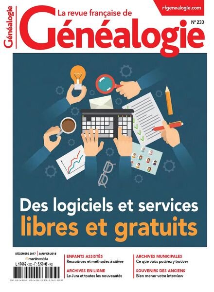 La Revue Francaise de Genealogie – Decembre 2017 – Janvier 2018 Cover