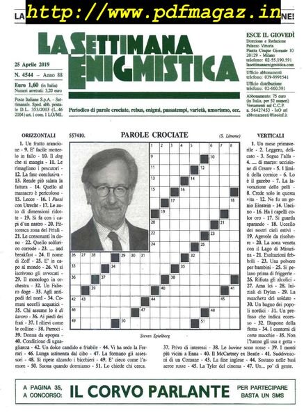 La Settimana Enigmistica – 25 Aprile 2019 Cover