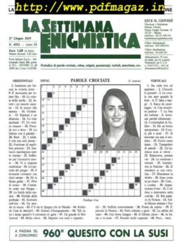 La Settimana Enigmistica – 27 Giugno 2019