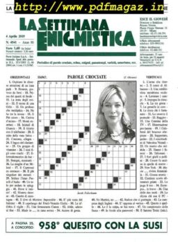 La Settimana Enigmistica – 4 Aprile 2019