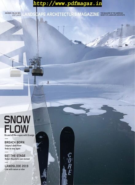 Landscape Architecture Magazine USA – January 2020 Cover