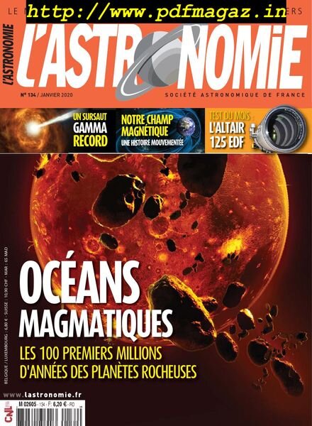 L’Astronomie – janvier 2020 Cover