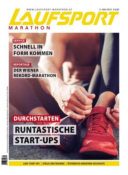 Laufsport Marathon – Mai 2019 Cover