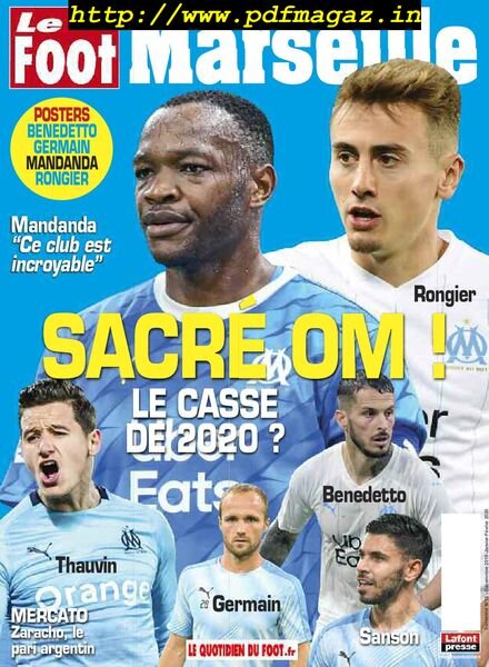 Le Foot Marseille Magazine – decembre 2019 Cover