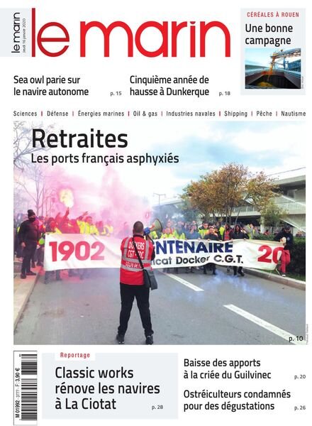 Le Marin – 16 janvier 2020 Cover