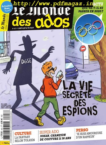 Le Monde des Ados – 08 janvier 2020 Cover