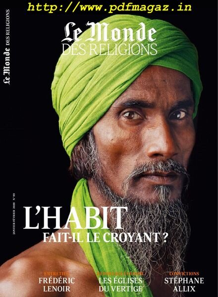Le Monde des Religions – Janvier-Fevrier 2020 Cover