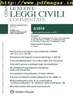 Le Nuove Leggi Civili Commentate – Settembre 2019