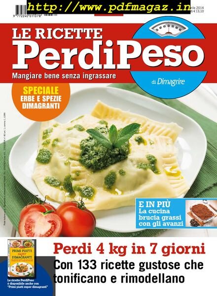 Le Ricette PerdiPeso – Aprile 2014 Cover