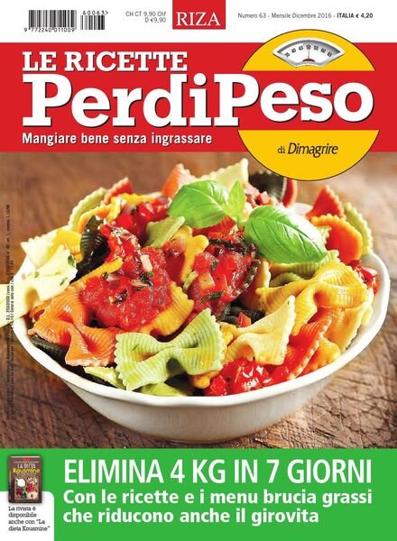 Le Ricette PerdiPeso – Dicembre 2016 Cover