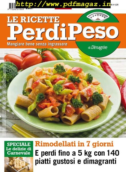 Le Ricette PerdiPeso – Febbraio 2013 Cover