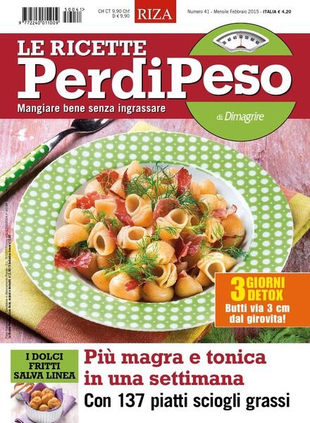 Le Ricette PerdiPeso – Febbraio 2015 Cover