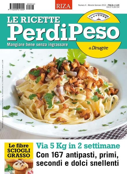 Le Ricette PerdiPeso – Gennaio 2012 Cover