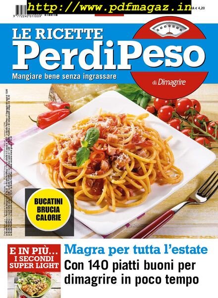 Le Ricette PerdiPeso – Luglio 2013 Cover