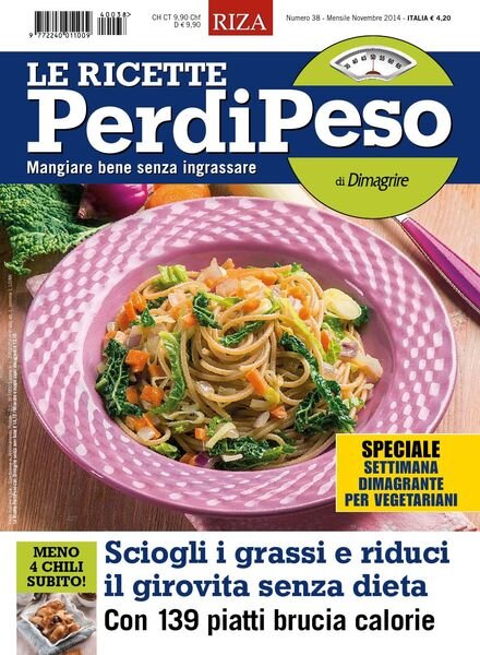Le Ricette PerdiPeso – Novembre 2014 Cover
