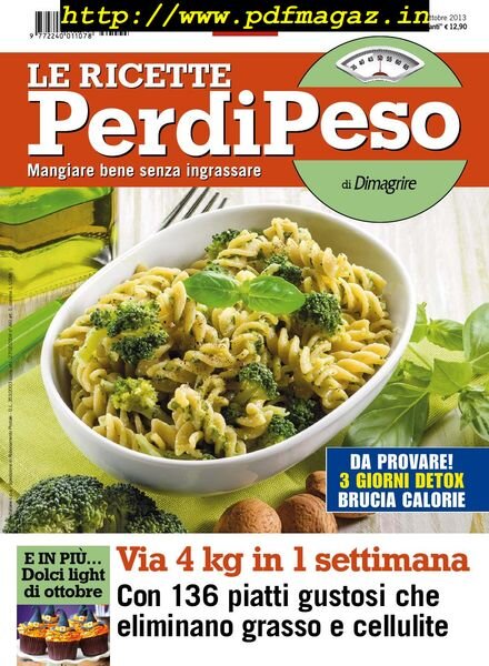 Le Ricette PerdiPeso – Ottobre 2013 Cover