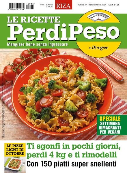 Le Ricette PerdiPeso – Ottobre 2014 Cover