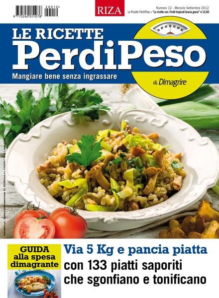 Le Ricette PerdiPeso – Settembre 2012 Cover