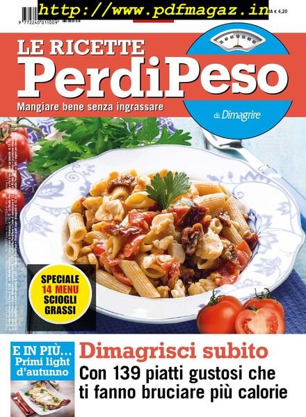 Le Ricette PerdiPeso – Settembre 2013 Cover