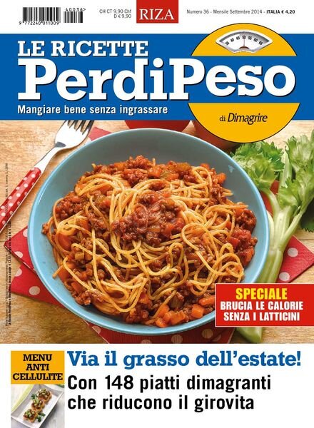 Le Ricette PerdiPeso – Settembre 2014 Cover