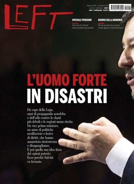 Left – 24 Gennaio 2020 Cover
