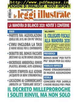 Leggi Illustrate – Gennaio 2020