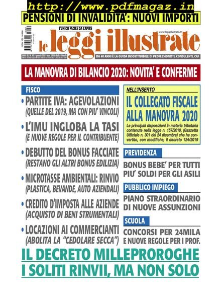 Leggi Illustrate – Gennaio 2020 Cover