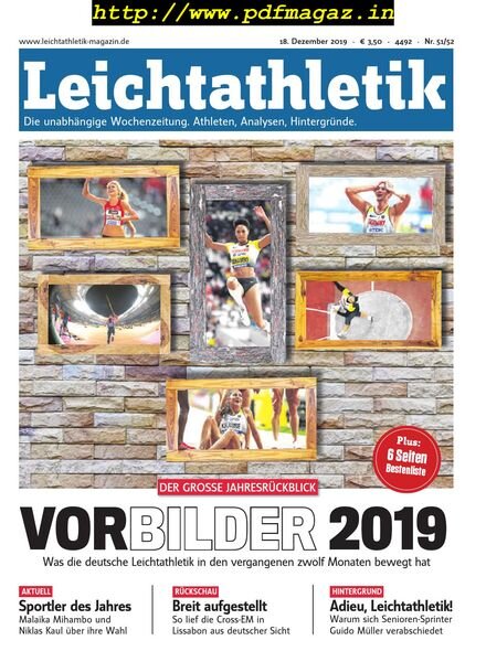 Leichtathletik – 18 Dezember 2019 Cover
