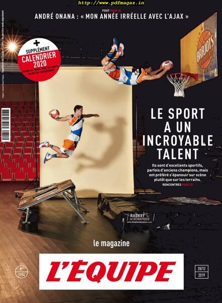 L’Equipe Magazine – 28 Decembre 2019 Cover