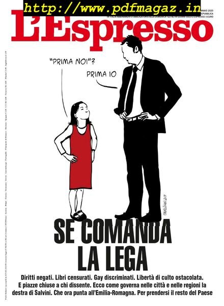 L’Espresso – 05 gennaio 2020 Cover