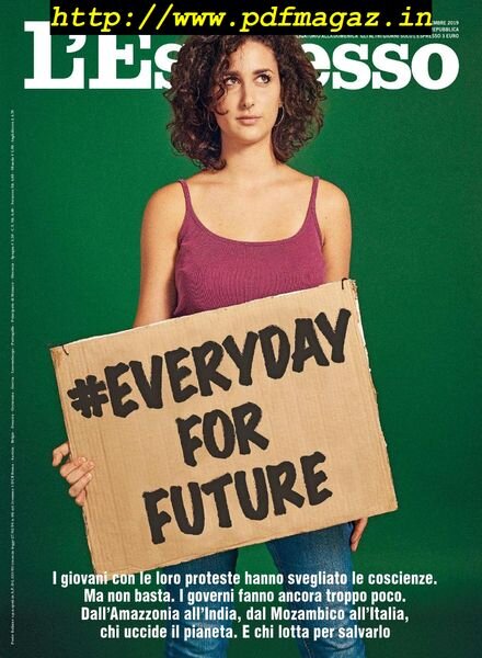 L’Espresso – 29 dicembre 2019 Cover