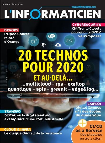 L’Informaticien – janvier 2020 Cover