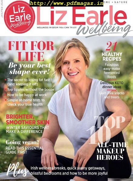 Liz Earle Wellbeing – January 2020 Cover